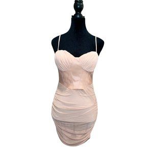 PRIVYUSA Mini Dress in Blush Pink Size M NWT